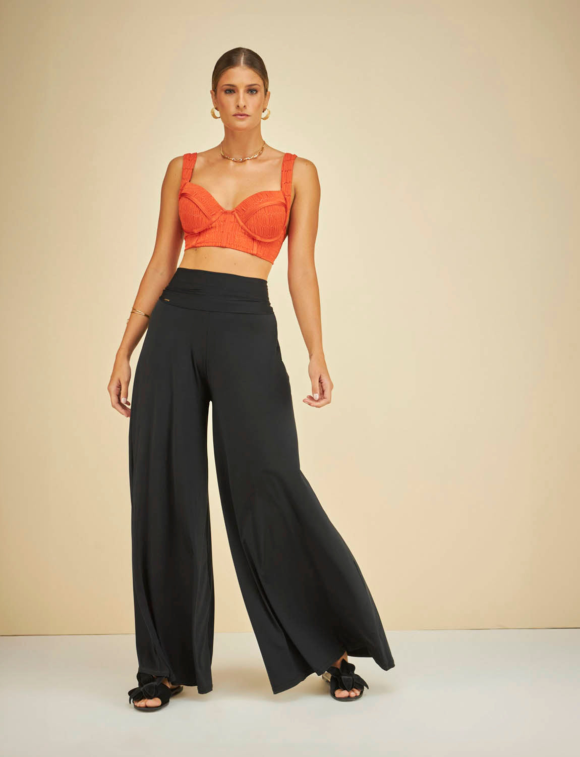 Calça Pantalona Cos Largo Extra Comfort