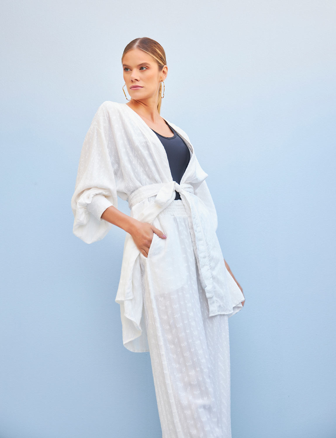 Kimono Over Size Textura Off