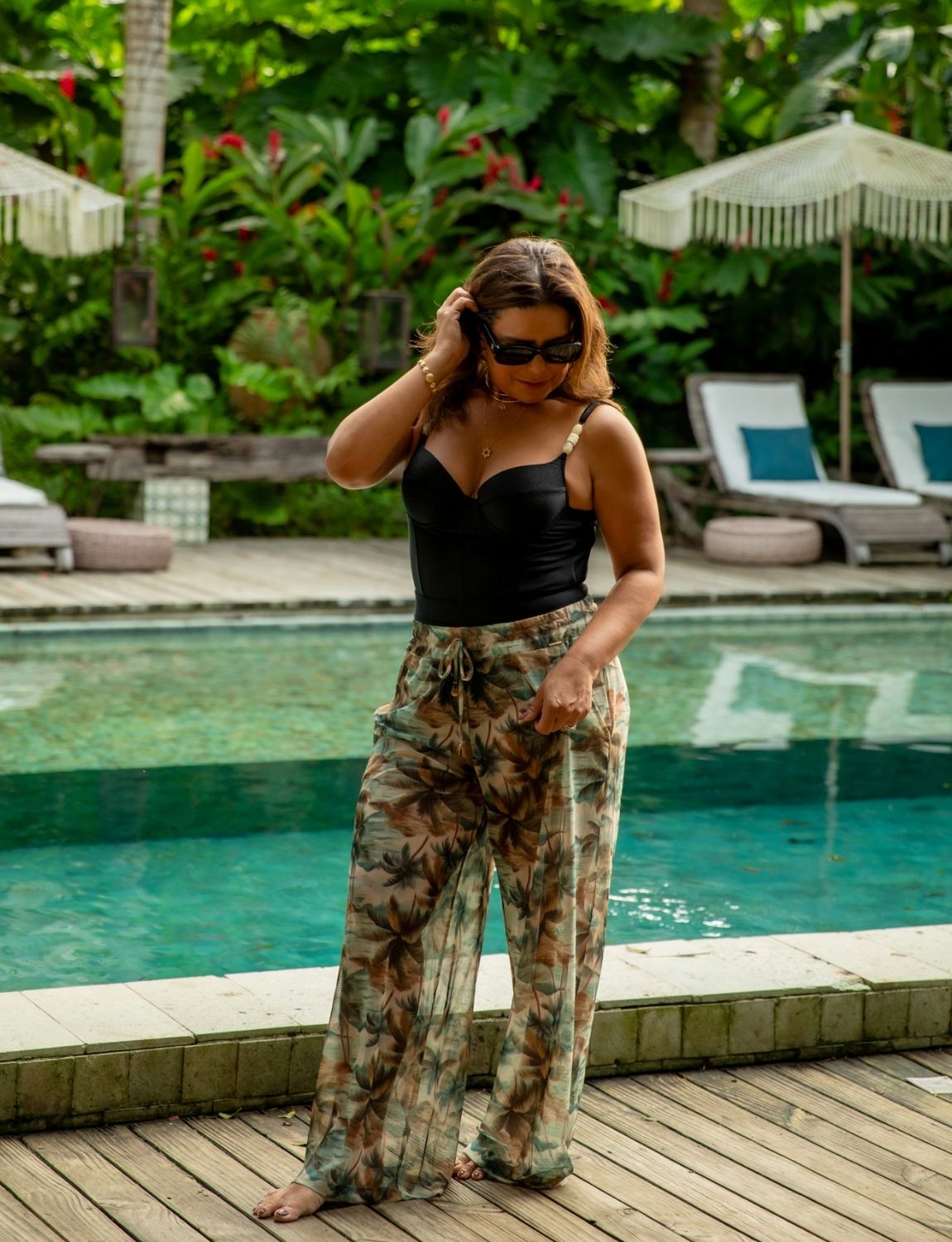 Calça Tule Fluida Tropical Soul
