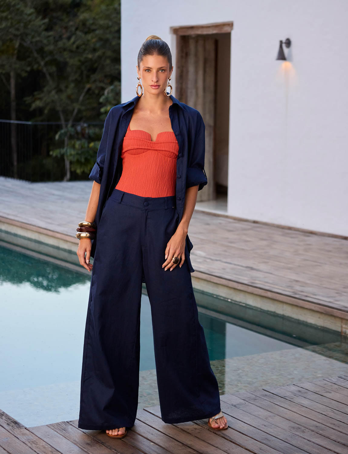 Maiô modelador feminino Lumiar com alças removíveis