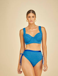 Biquíni Hot Pant Aro Estruturado Safira | ÚLTIMAS PEÇAS |