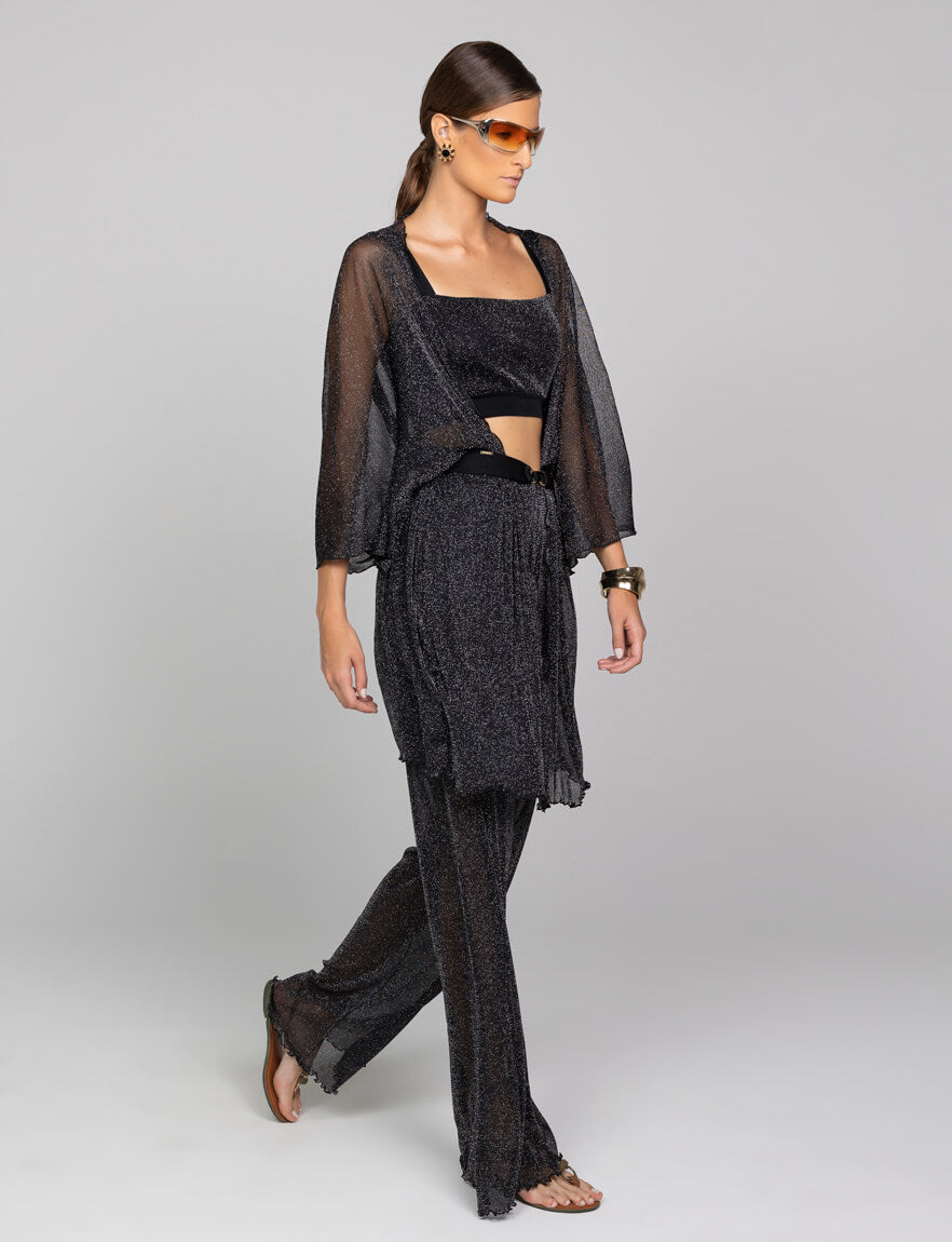 Kimono Alongado Shine Glow Preto