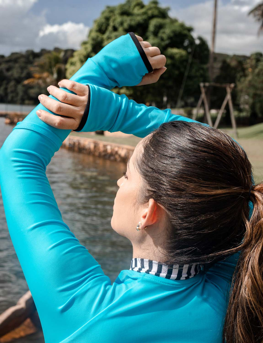 Maiô Manga Longa Premium UV50+  Maldivas