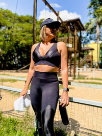 Calça Legging Fitness Anticelulite com Cós Anatômico Tech
