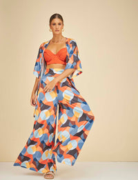 Calça Pantalona Cos Largo Extra Comfort Aurora