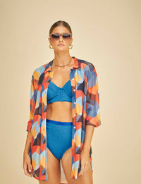 Biquíni Hot Pant Aro Estruturado Safira | ÚLTIMAS PEÇAS |