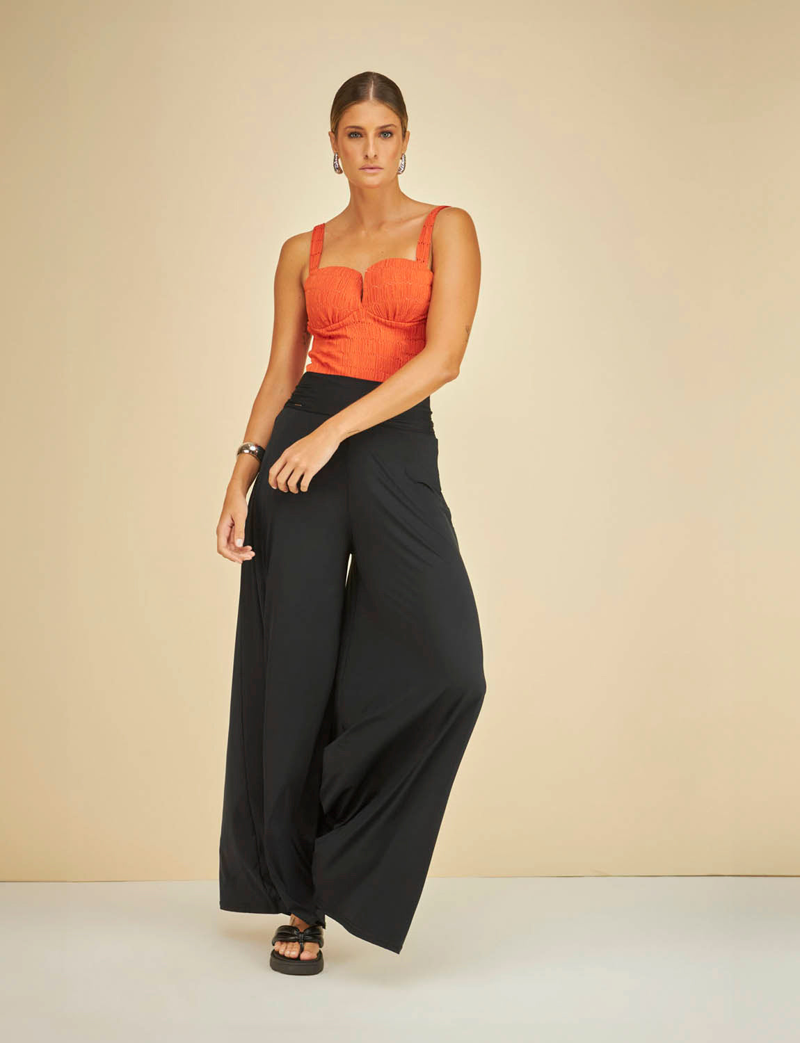 Calça Pantalona Cos Largo Extra Comfort