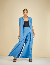 Calça Pantalona Cos Largo Extra Safira