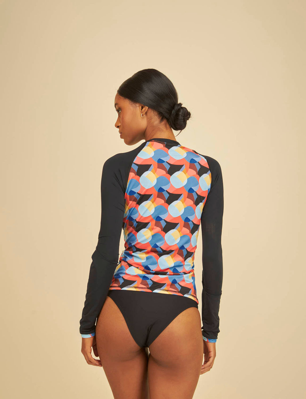 Camisa Manga Longa Preta com Proteção Solar UV50+ Aurora