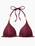 Top Cortininha Pedraria Burgundy
