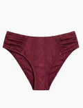 Calcinha Franzida Burgundy