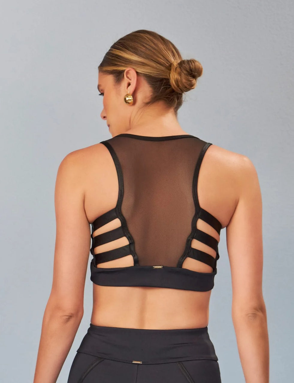 Top Cropped Fitness Especial em Tule Joy