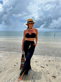 Calça Pantalona Rayon Preto