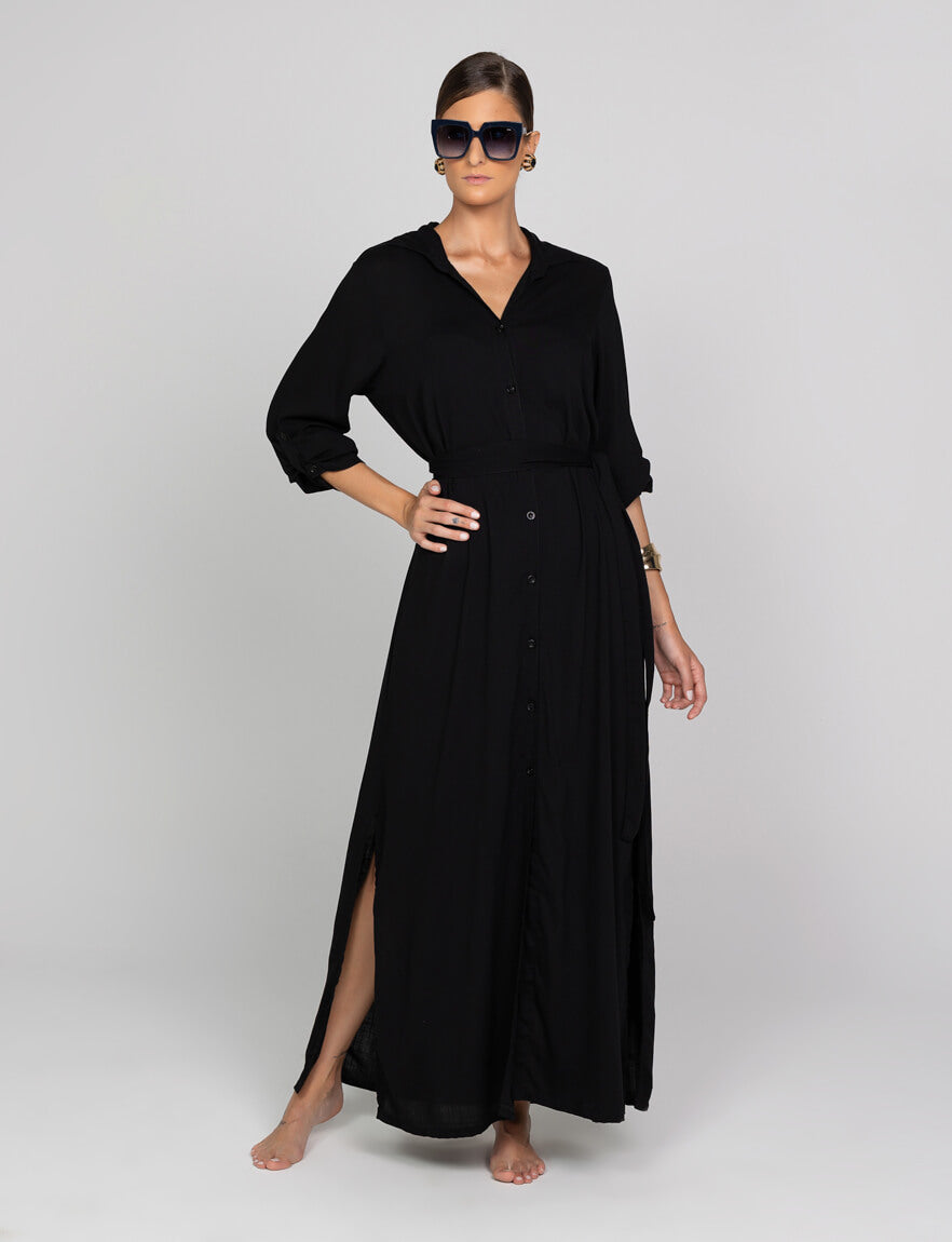 Chemisier Longa com Fendas