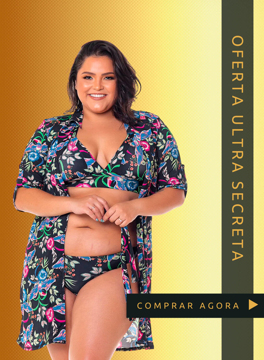 Saída de Praia Chemise com Proteção Solar UV50+ Zara