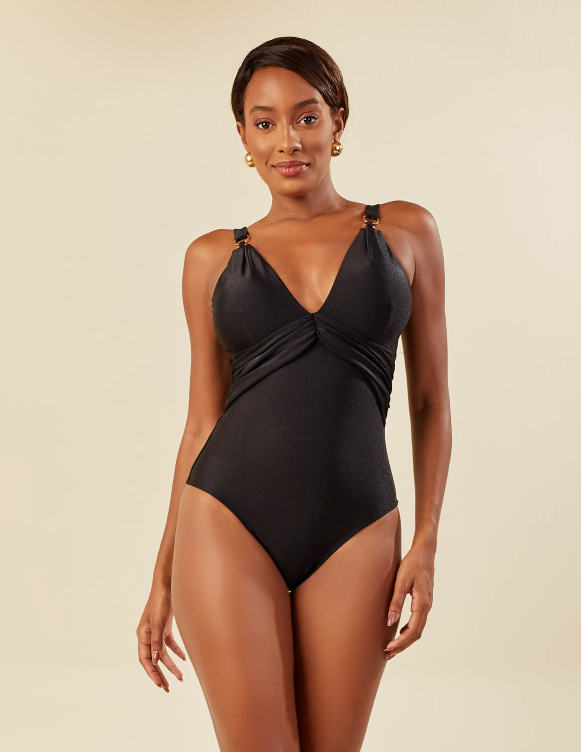 Maiô Extra LycraBeach com Detalhes Alça Preto