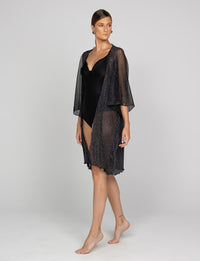 Kimono Alongado Shine Glow Preto