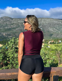 Maiô Premium Ultra Modelador Bordô