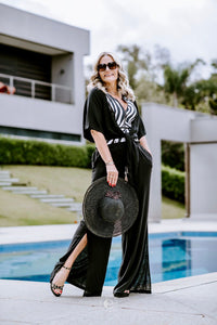 Calça Pantalona Rayon Preto