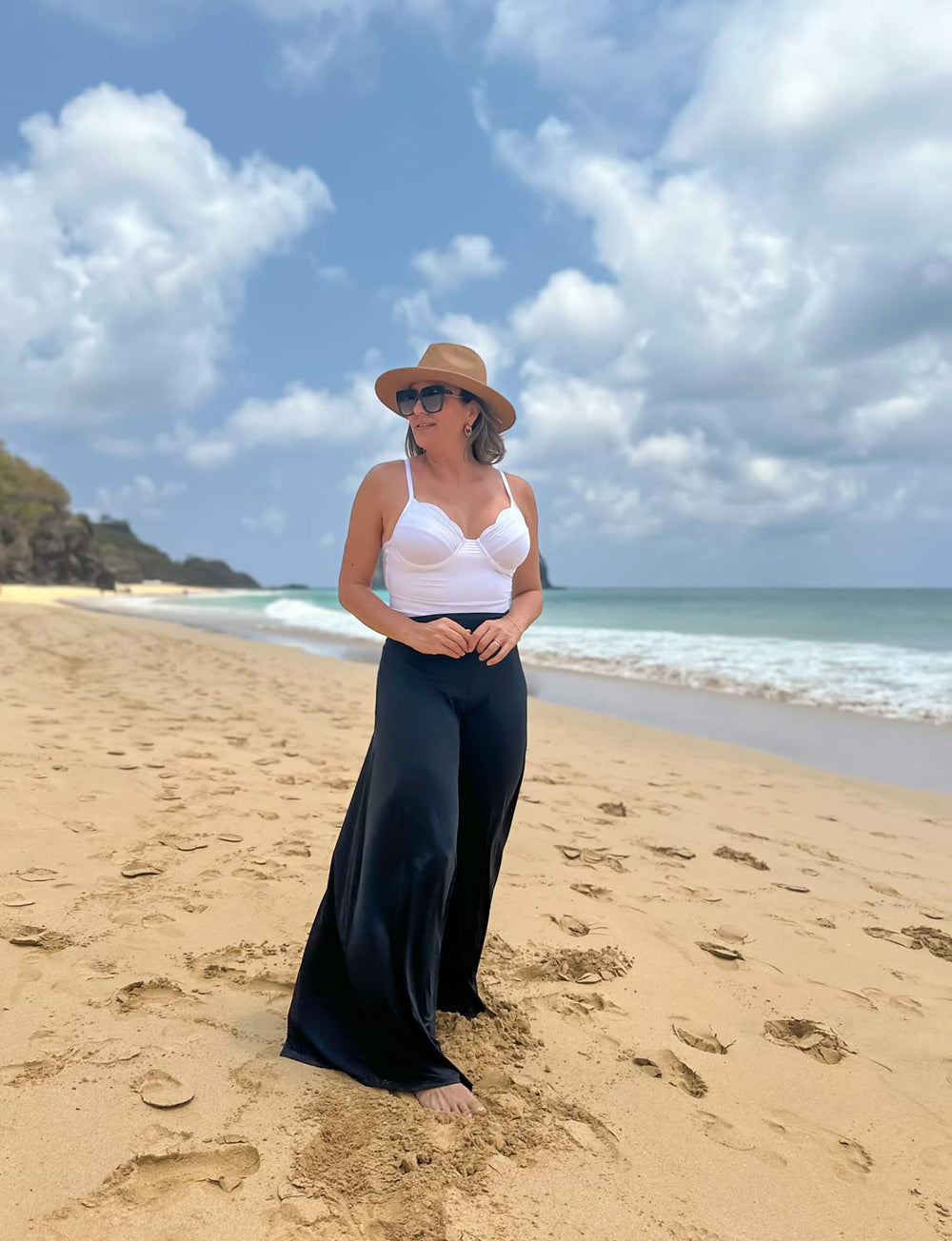 Maiô Chic Bordado Quilting Branco