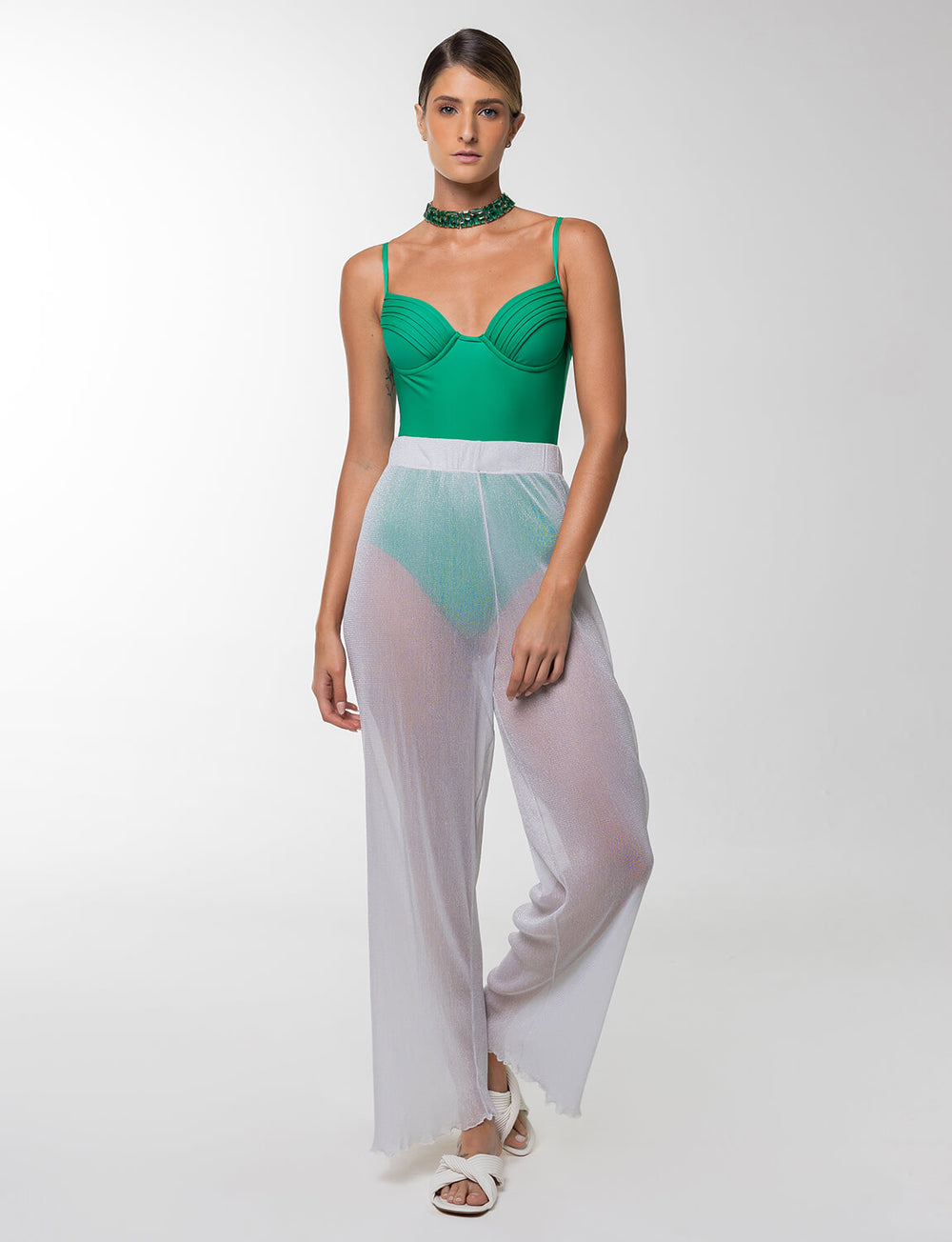 Calça Shine Off White Glow