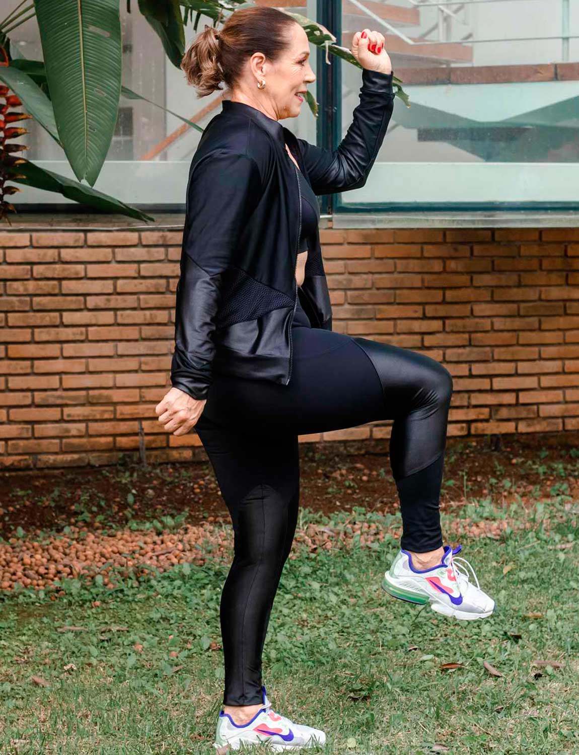 Calça Legging Fitness Anticelulite com Cós Anatômico Tech