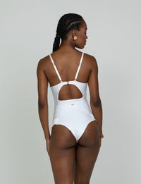 Maiô Chic Bordado Quilting Branco