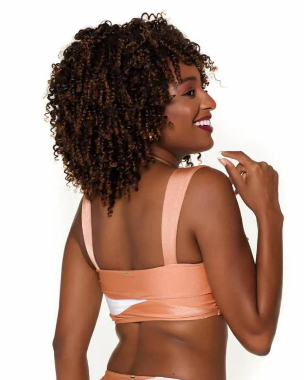 Top Cropped Recorte Color Rosê