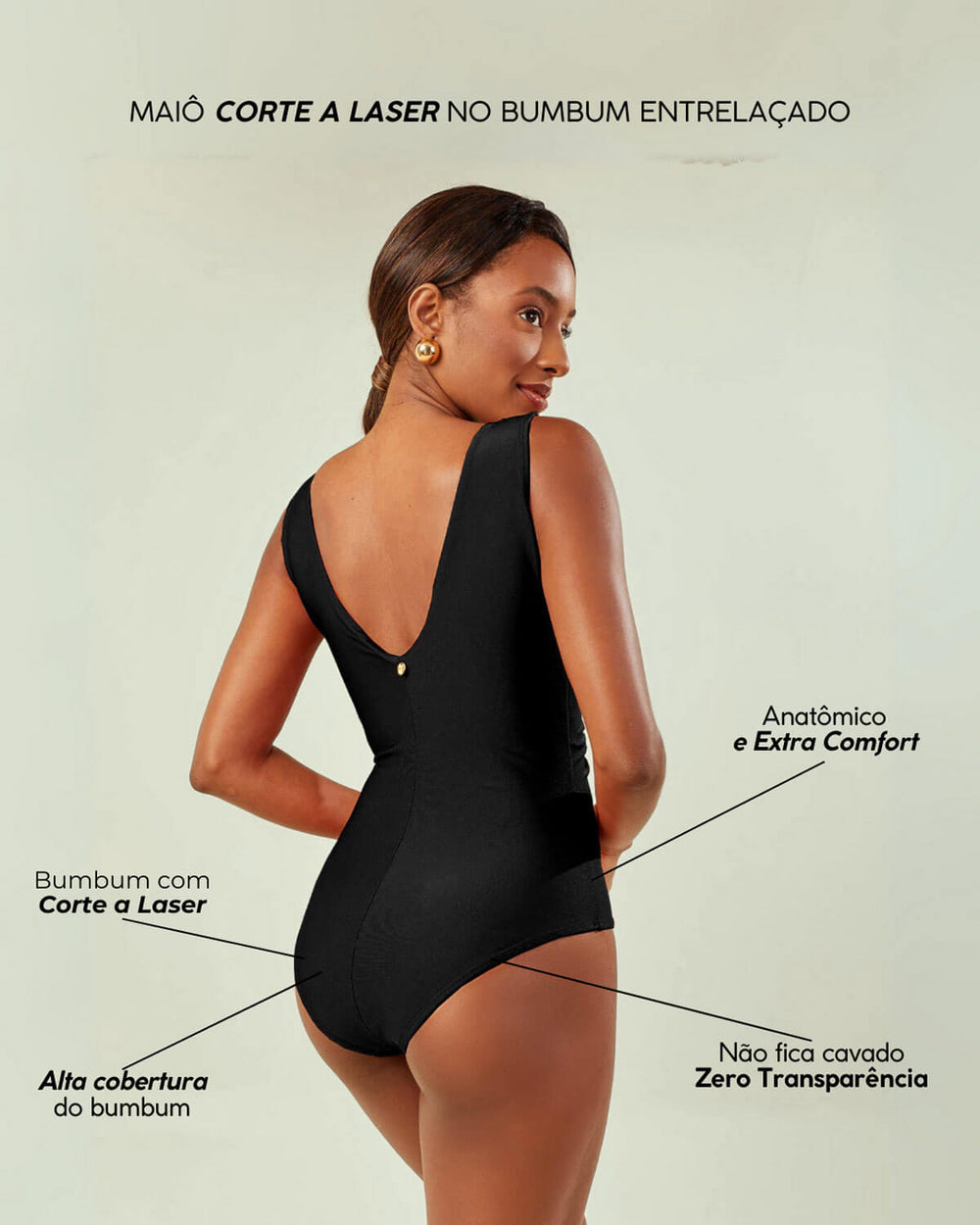 Maiô Entrelaçado Anatômico | EXCLUSIVO |