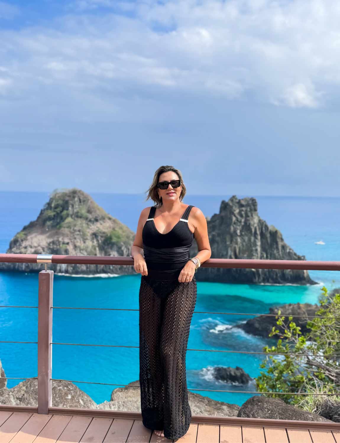 Maiô Chic Preto Detalhes Aplicado