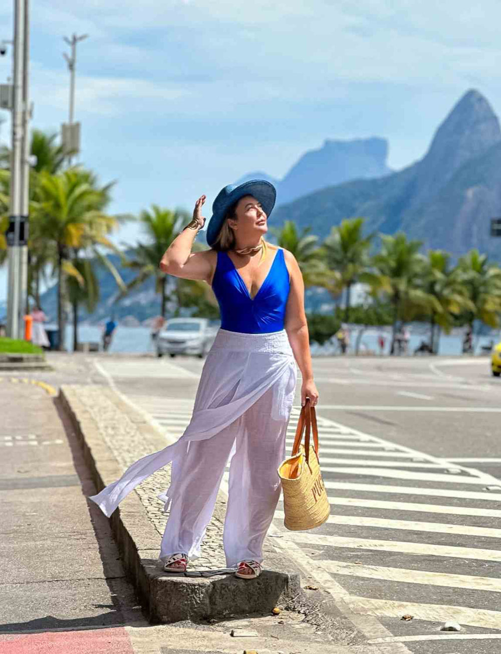 Maiô Entrelaçado Cobalto