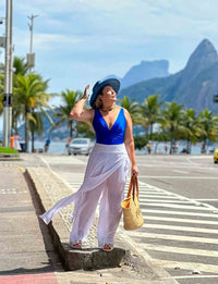 Maiô Entrelaçado Cobalto