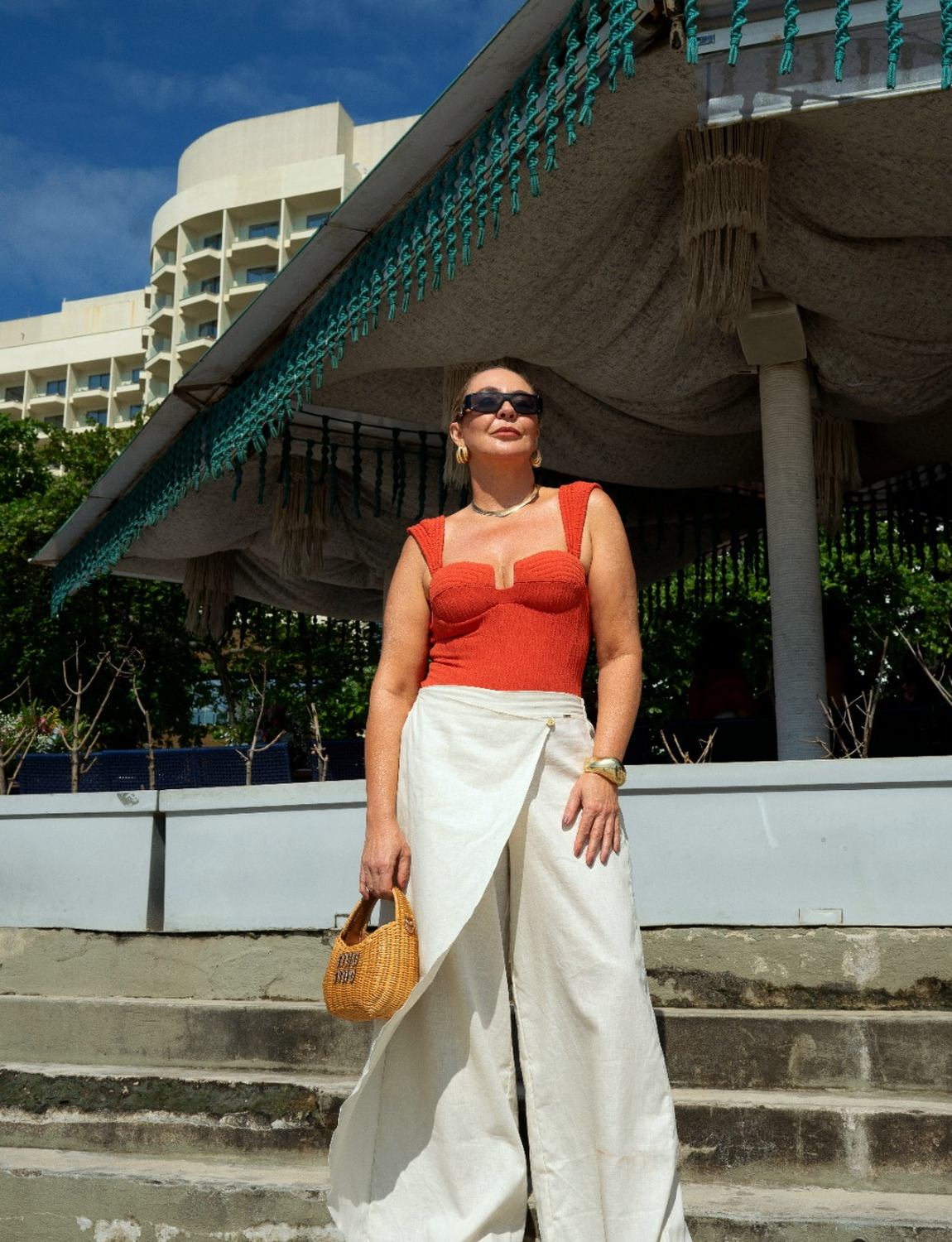 Maiô Bandeau Alças Removíveis Textura Lumiar
