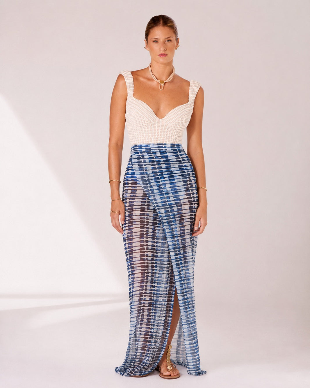 Look Completo Maiô Marroquina + Saia Longa