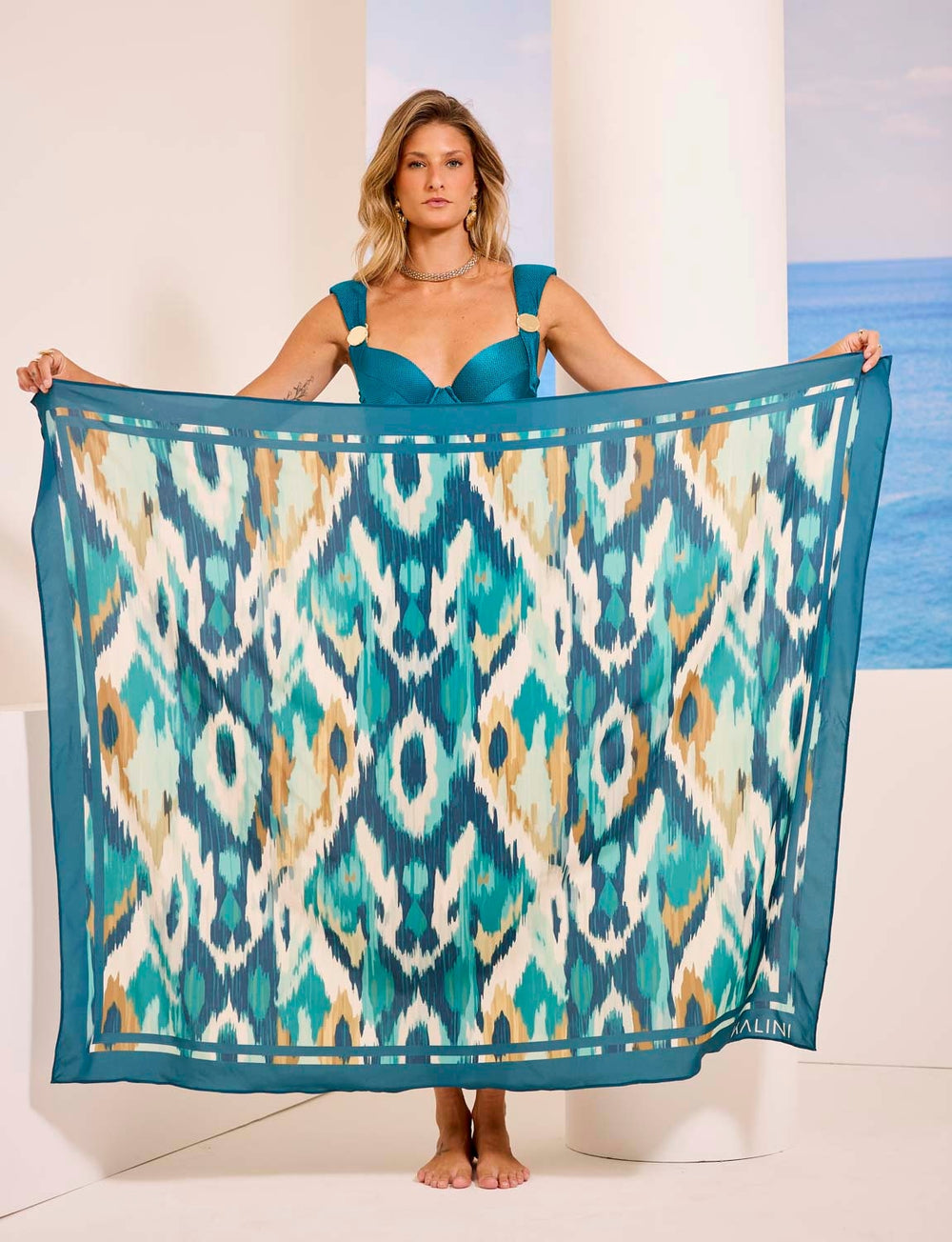 Saia Longa Pareô Amarrações Botanic Flow