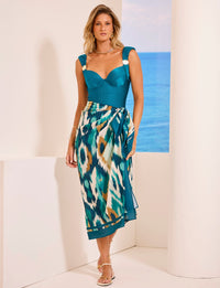 Saia Longa Pareô Amarrações Botanic Flow