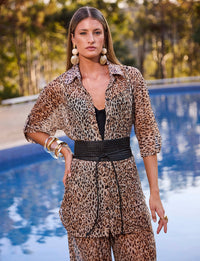 Conjunto Camisa + Calça Fluida Jaguar Print | 2026 |