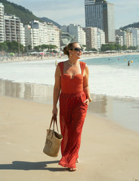 Calça Pantalona em Tule Lumiar