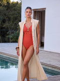 Vestido Longo de Linho Marfim