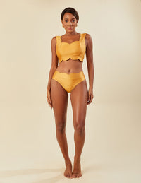Top Cropped Detalhes Bordados Gold