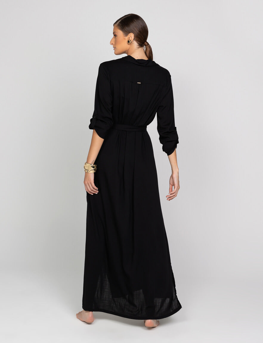 Chemisier Longa com Fendas