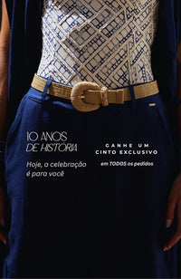Free Gift Kalini 10 Anos: Cinto Artesanal Exclusivo