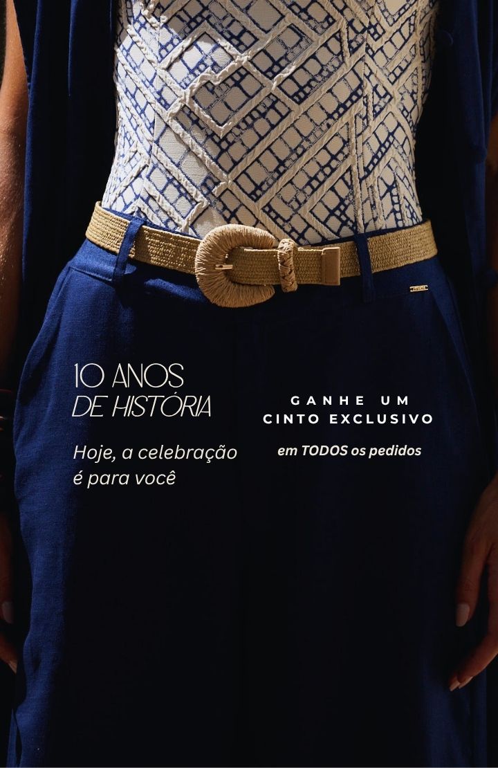 Free Gift Kalini 10 Anos: Cinto Artesanal Exclusivo