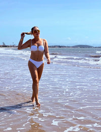 Biquini Meia Taça Large Textura White