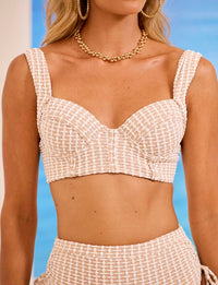 Top Alta Sustentação com Aro Estruturado Textura Marroquina