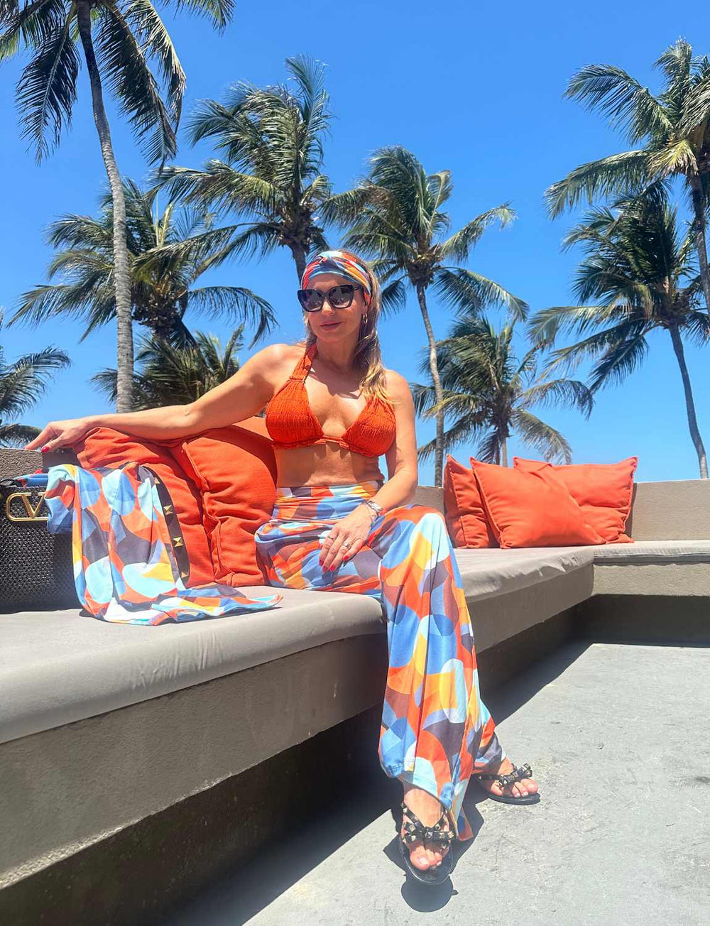 Calça Pantalona Cos Largo Extra Comfort Aurora