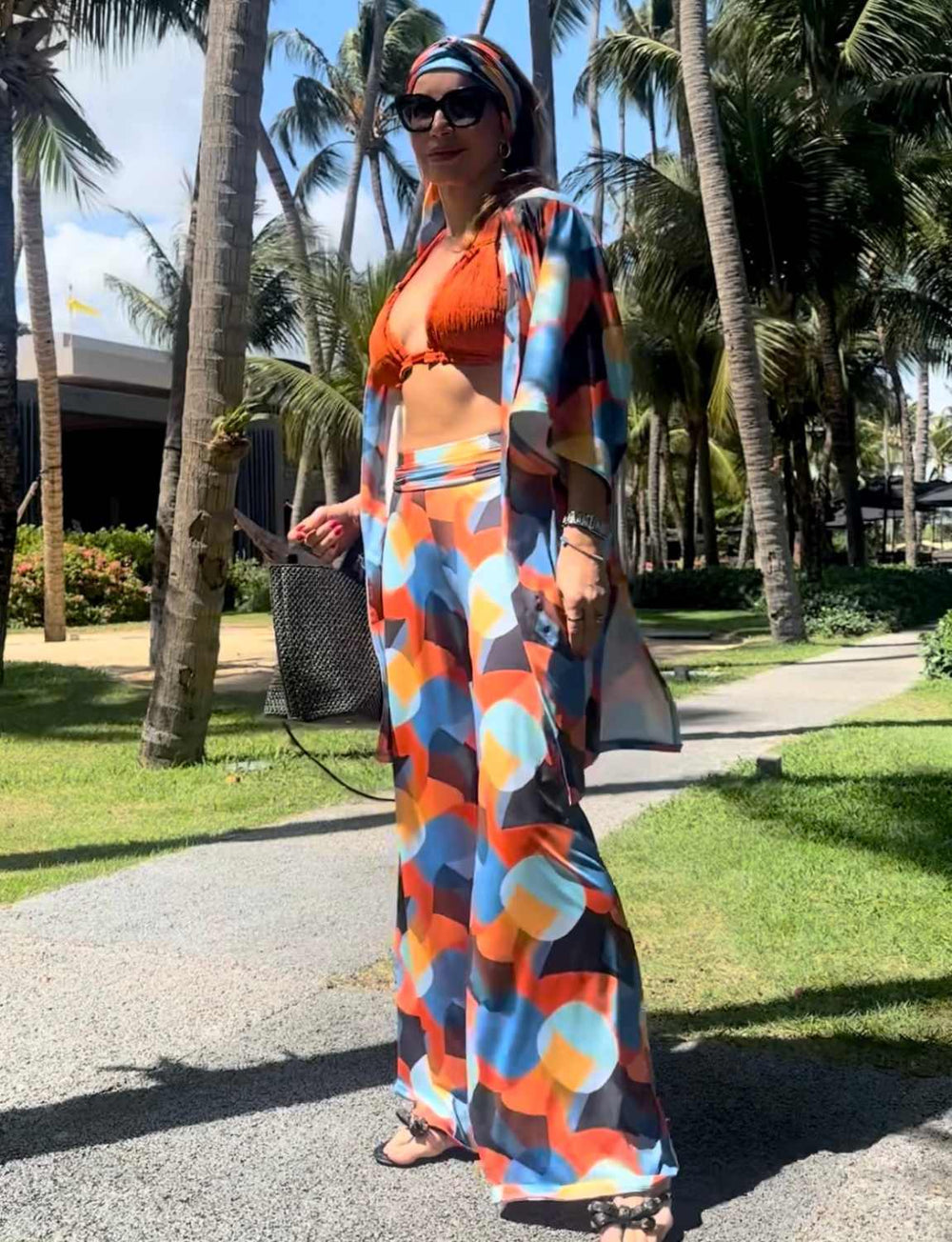 Calça Pantalona Cos Largo Extra Comfort Aurora