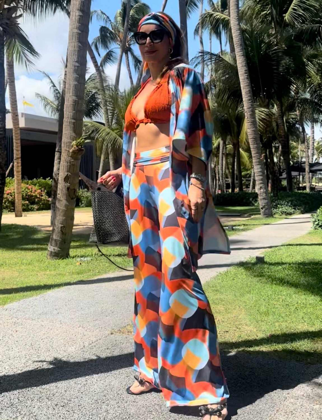 Calça Pantalona Cos Largo Extra Comfort Aurora