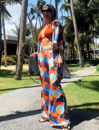 Calça Pantalona Cos Largo Extra Comfort Aurora