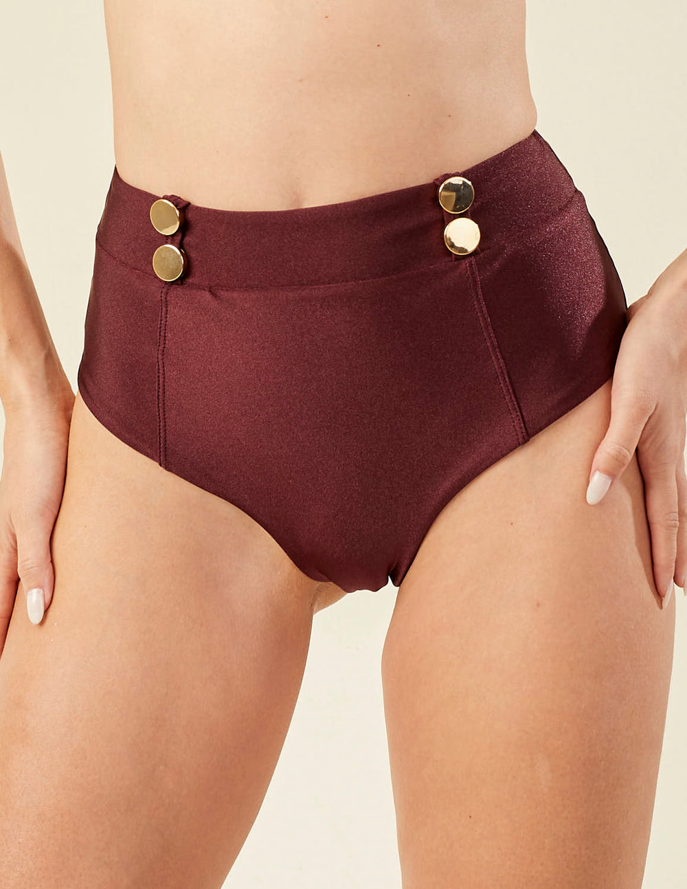 kit Biquíni Hot Pant Modelador Topazio Bordô